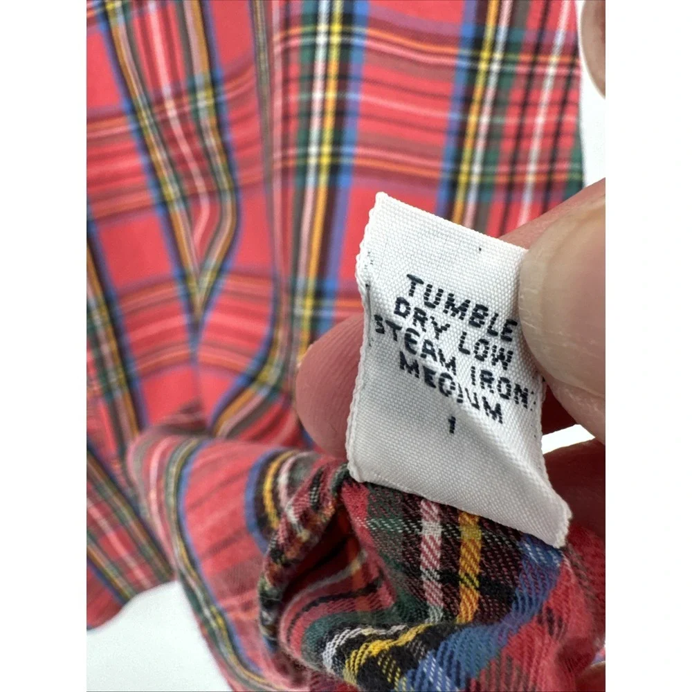 Polo Ralph Lauren VTG‎ Men's Cotton/Lyocell Work Shirt Pink Plaid Size XL
